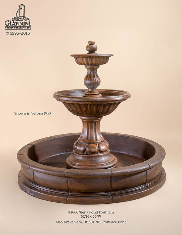 Sienna Pond Fountain