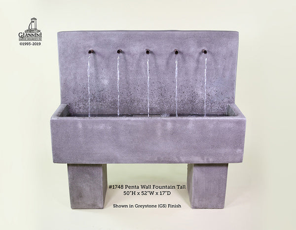 Penta Wall Fountain Tall