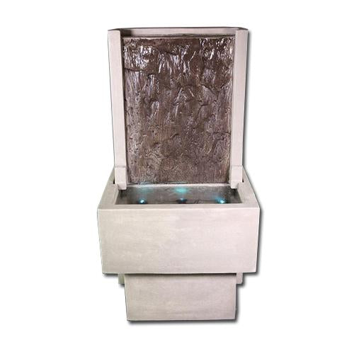 Slate Fountain with Tall Base
