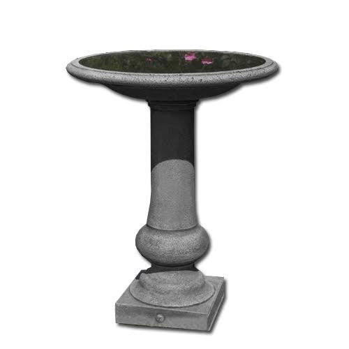 Williamsburg Boxwood Garden Cast Stone Birdbath