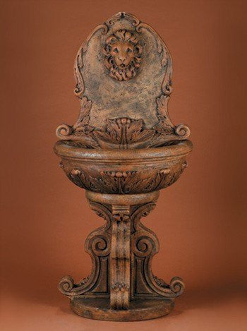 Classic Lion Outdoor Wall Fountain