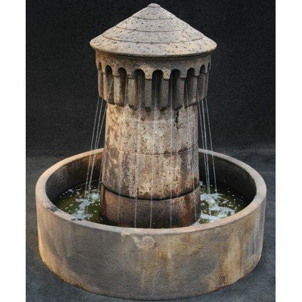 Bastia Cast Stone Outdoor Fountain - Small