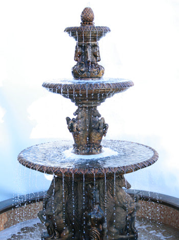 3 Tier Cavalli Outdoor Water Fountain For Pond
