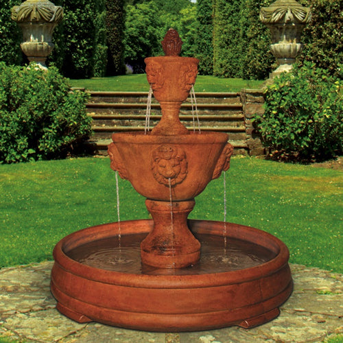 Medium Two Tier Leonesco Fountain in Grando Pool