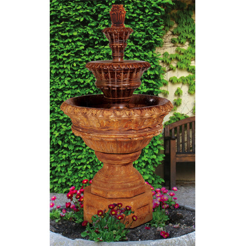 Valencia Three-Tier Fountain - Outdoor Fountain Pros