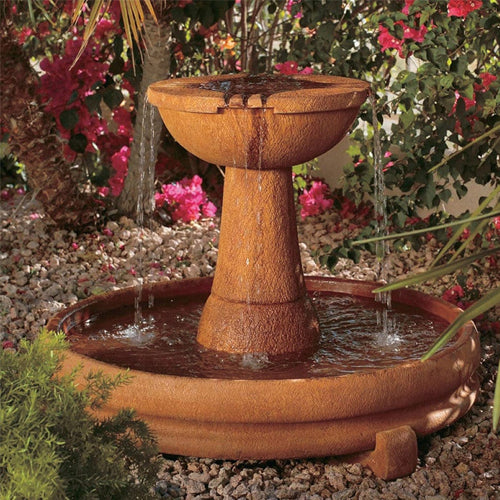 Overflowing Spill Dish Fountain - Outdoor Fountain Pros