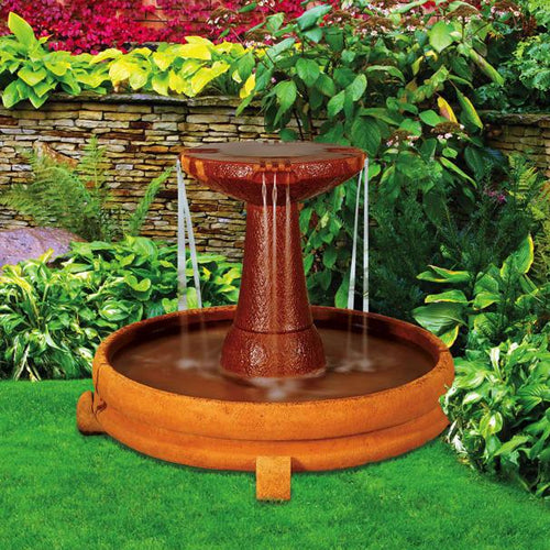 Overflowing Spill Dish Fountain - Outdoor Fountain Pros