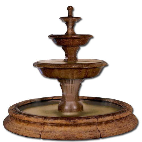 Grande Barrington Fountain in Toscana Pool - Outdoor Fountain Pros