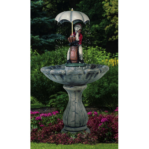 Classic Golfer Garden Fountain - Outdoor Fountain Pros