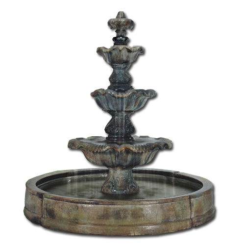 Three Tier Renaissance in Valencia Fountain