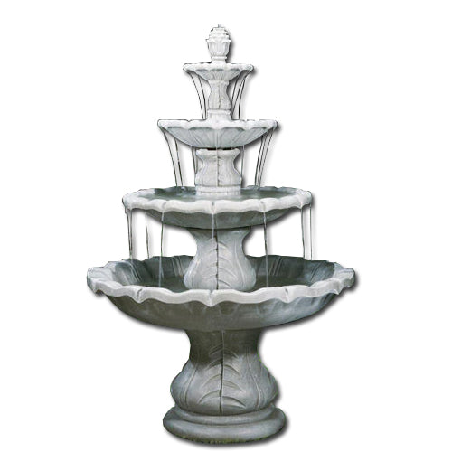 Large Classical Finial Outdoor Fountain - Outdoor Fountain Pros
