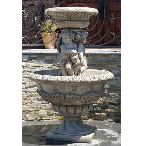 Antique Cherubs Outdoor Fountain