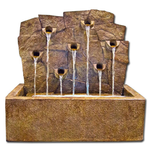 Rock Wall Garden Fountain