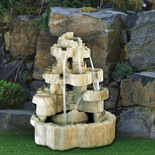 Large Rockfall Fountain - Outdoor Fountain Pros