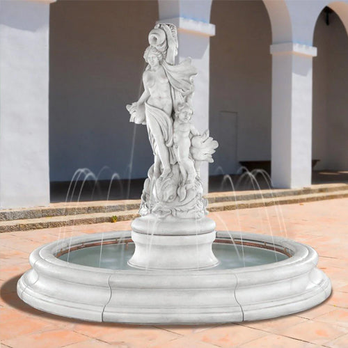 Venus with Dolphins Fountain in Toscana Pool