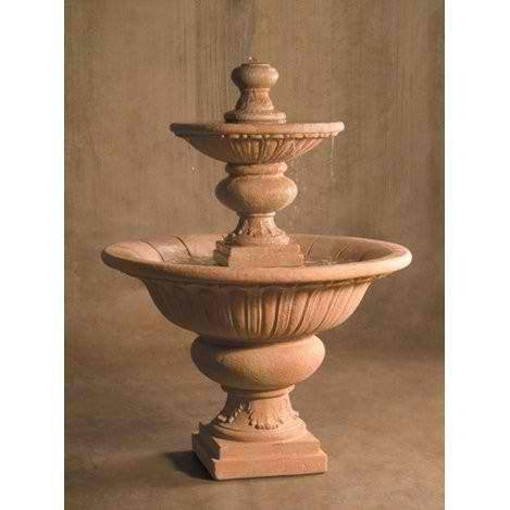 Formal Two Tier Outdoor Water Fountain - Large