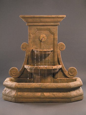 Grande Volute Wall Outdoor Fountain