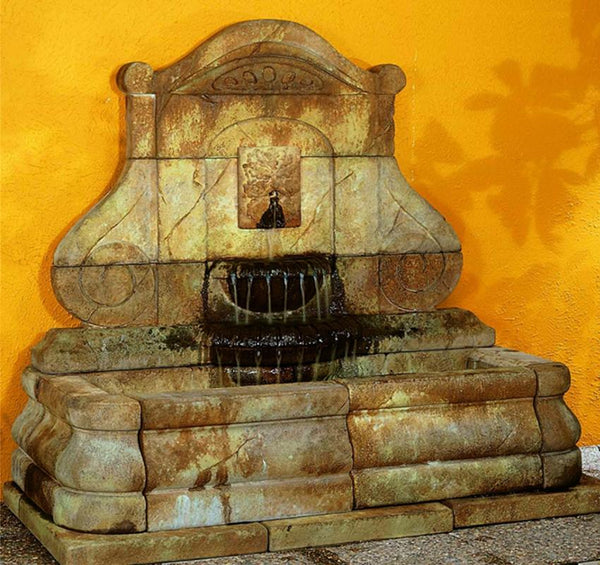 Avignon Green Man Wall Outdoor Fountain