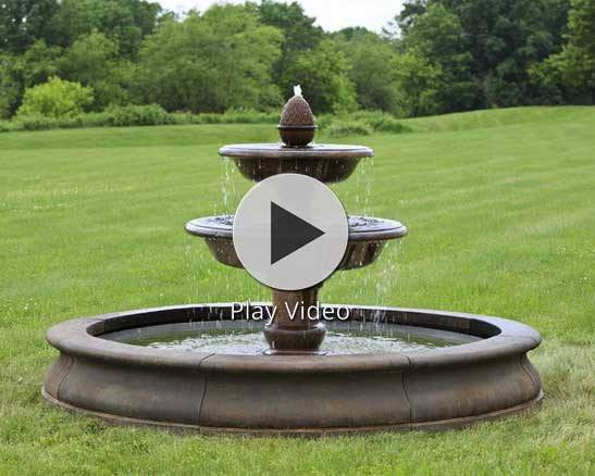 Beaufort Outdoor Water Fountain with Pool