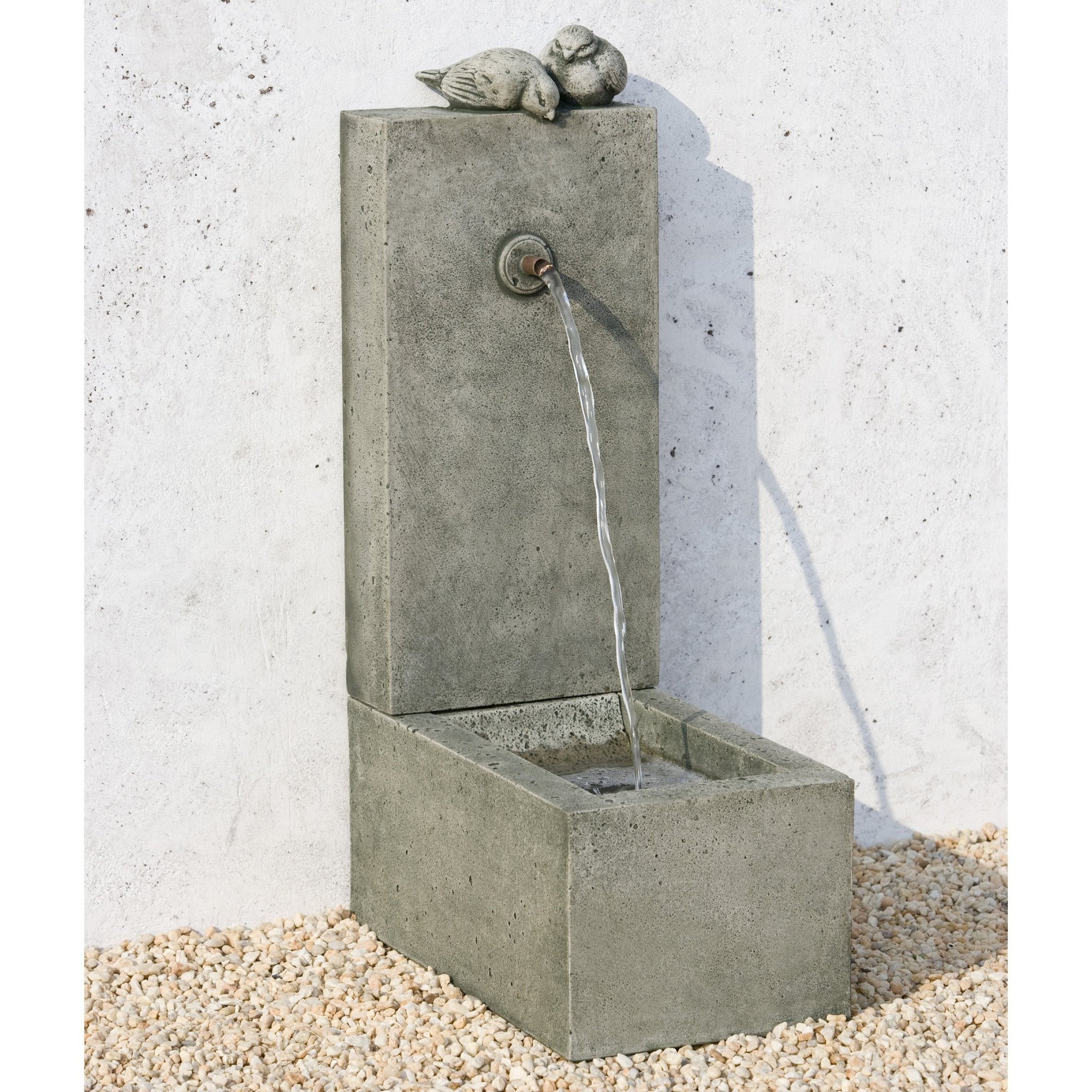 Square Bird Element Water Fountain