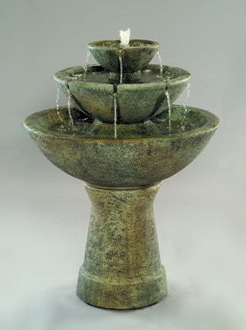 3-Tier Color Bowl with Lips Fountain - Tall