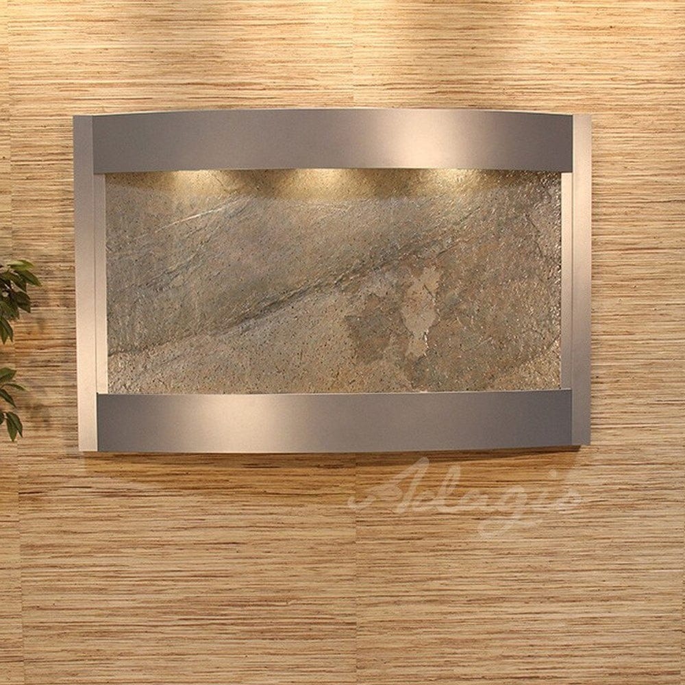     Calming_Waters_Silver_Metallic_Green_Featherstone - Outdoor Fountain Pros