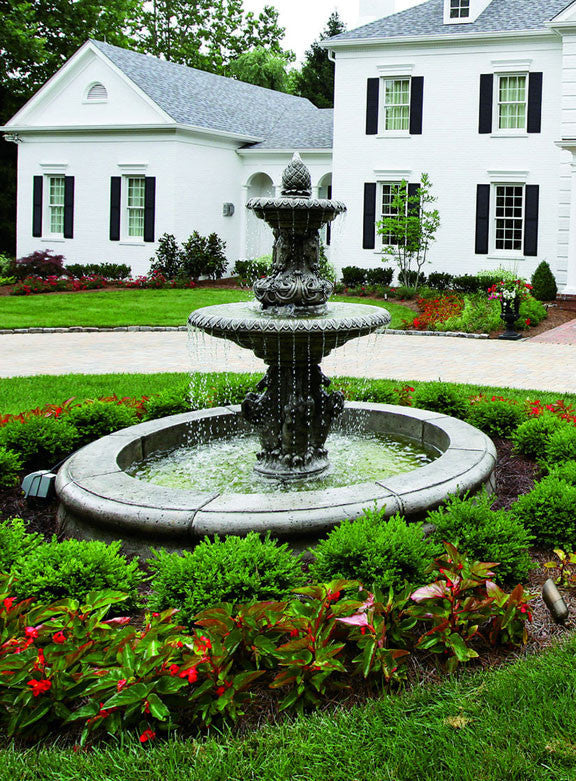 Cavalli Outdoor Fountain with Fiore Pond