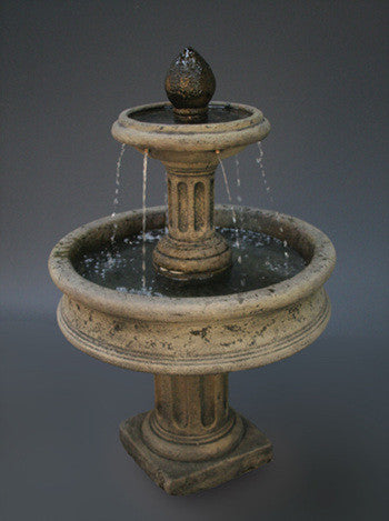 Column Base Tiered Water Fountain