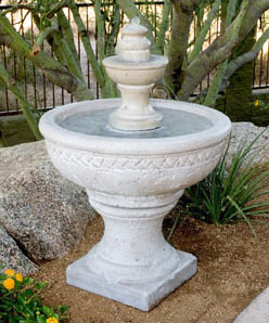 Concrete Two Tiered Sonoma Fountain