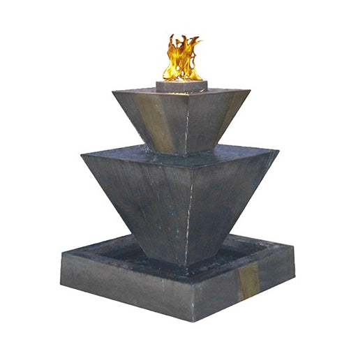 Double Oblique Fountain with Fire
