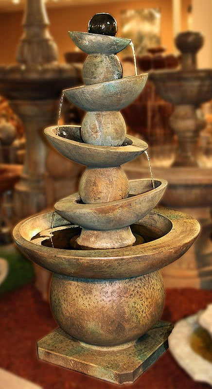 Equilibria Cast Stone Outdoor Fountain