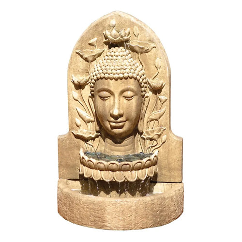 Buddha Wall Garden Water Fountain - Outdoor Fountain Pros