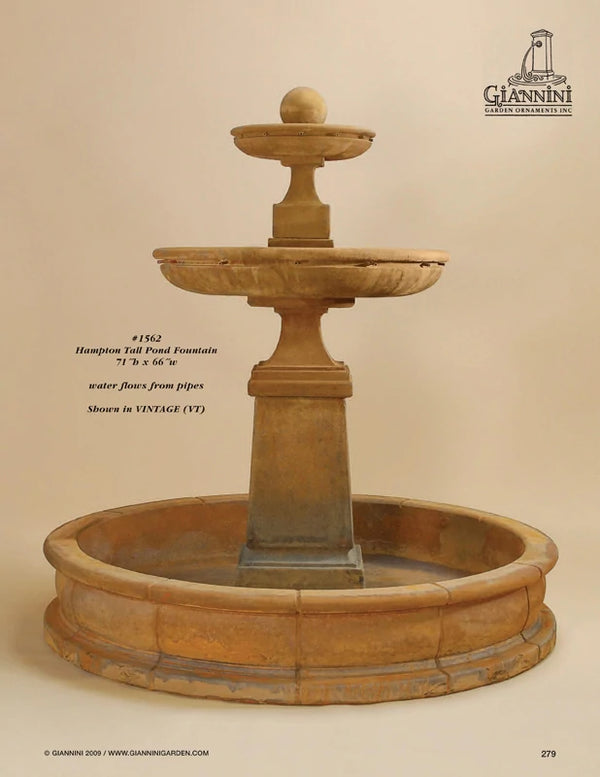 Hampton Tall Pond Fountain