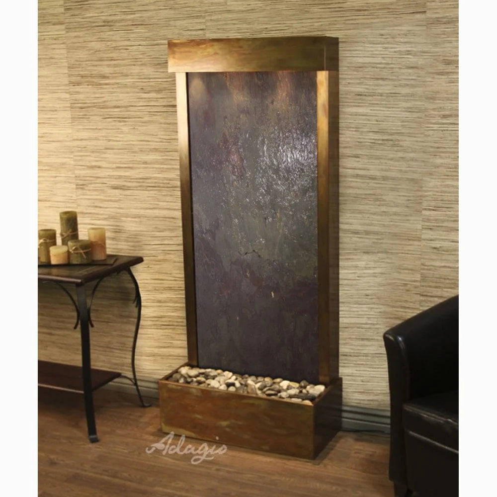 Harmony River Floor Water Fountain - Rear Mounted
