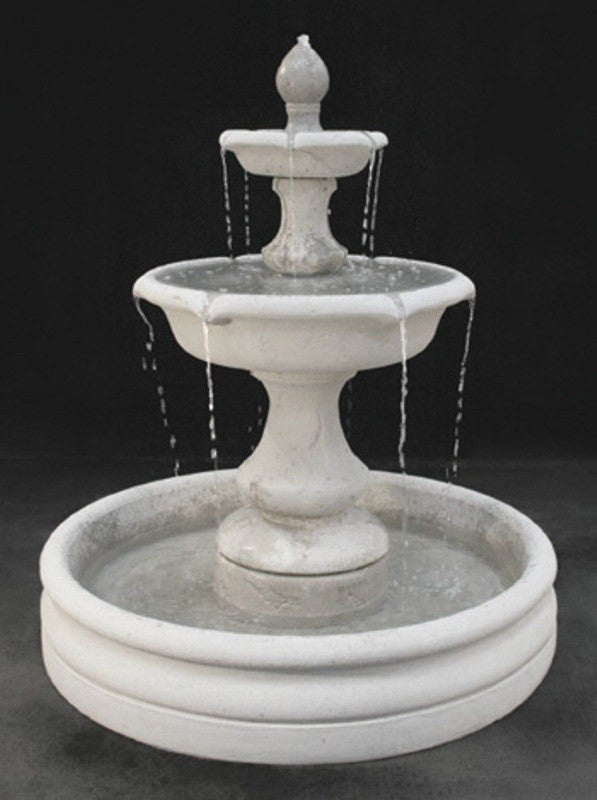 Verona Tiered Outdoor Fountain, Small with 46" Basin