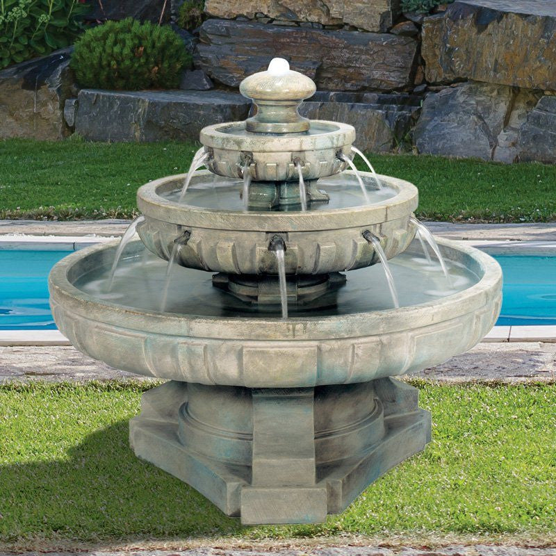 Henri Studio Large Regal Tier Outdoor Fountain