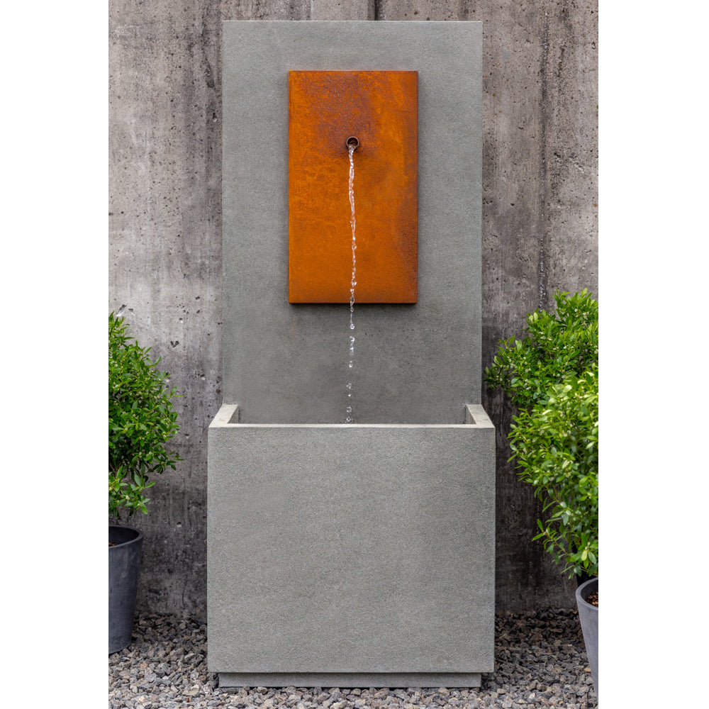 MC1 Wall Outdoor Fountain - Corten Steel