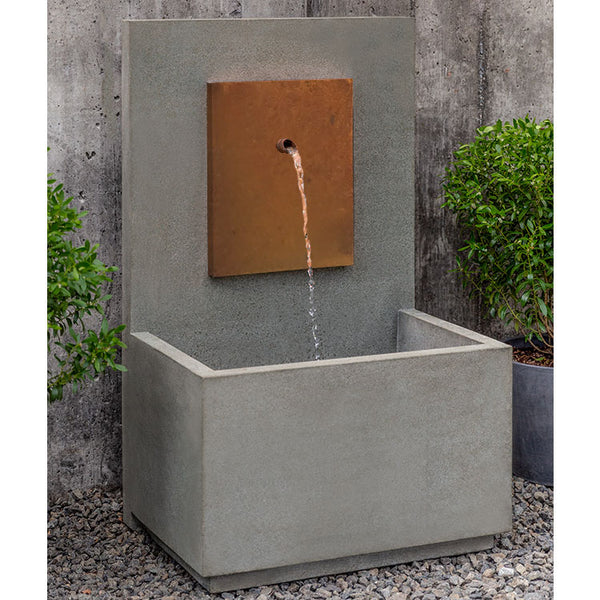 MC2 Wall Outdoor Fountain - Corten Steel