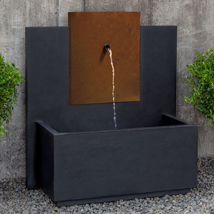 MC3 Wall Outdoor Fountain - Corten Steel