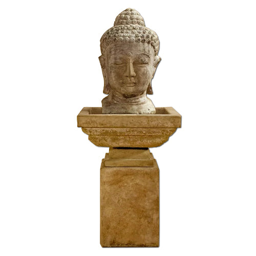 Meditation Buddha Fountain -Tall