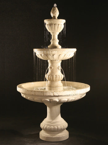 Mediterranean Fountain with Plumbed Spacer