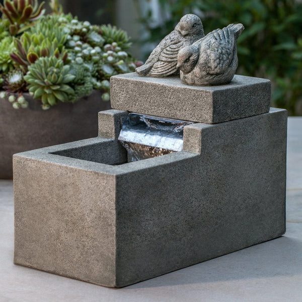 Mini Element With Birds Garden Terrace Fountain