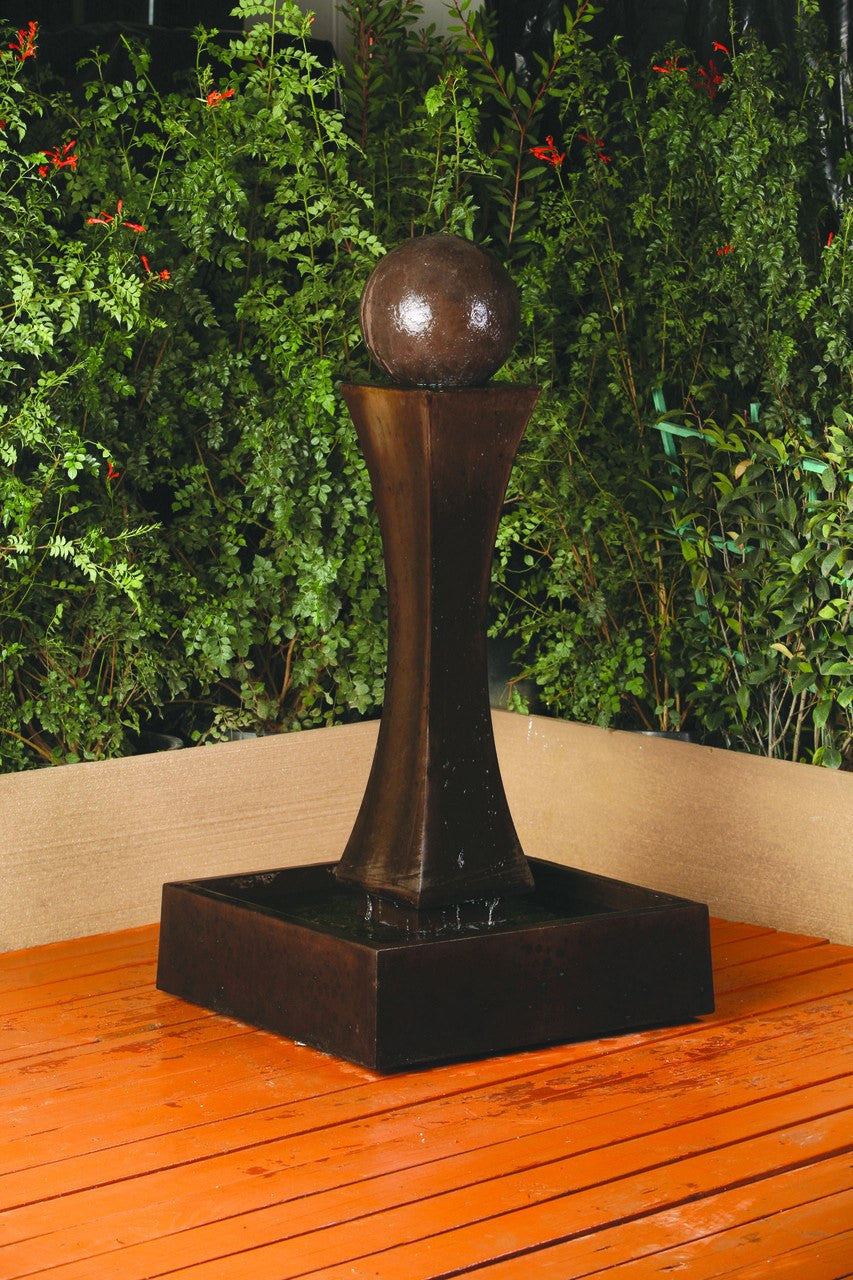 Mini I With Ball Garden Water Fountain - Outdoor Fountain Pros