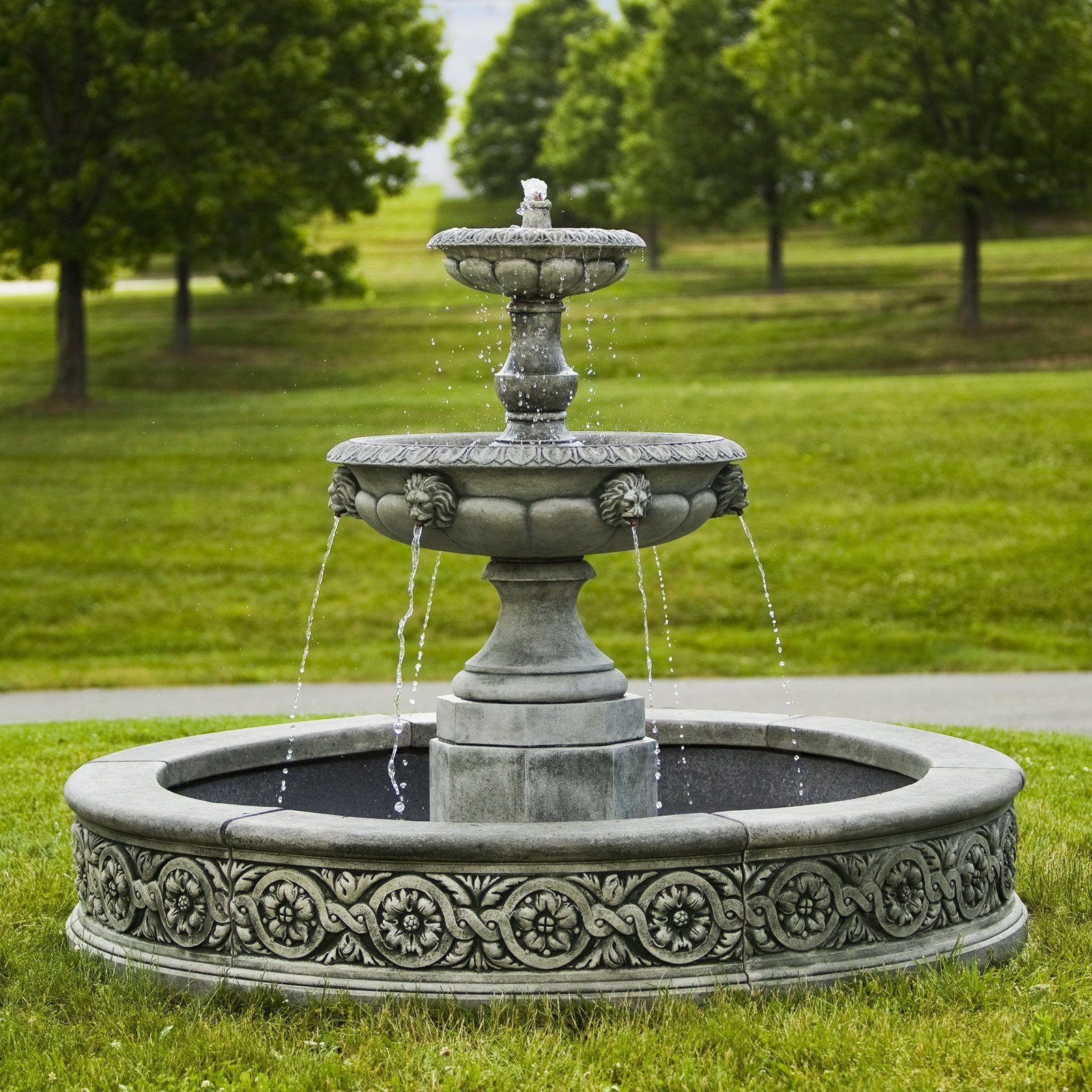 Parisienne Two Tier Outdoor Water Fountain