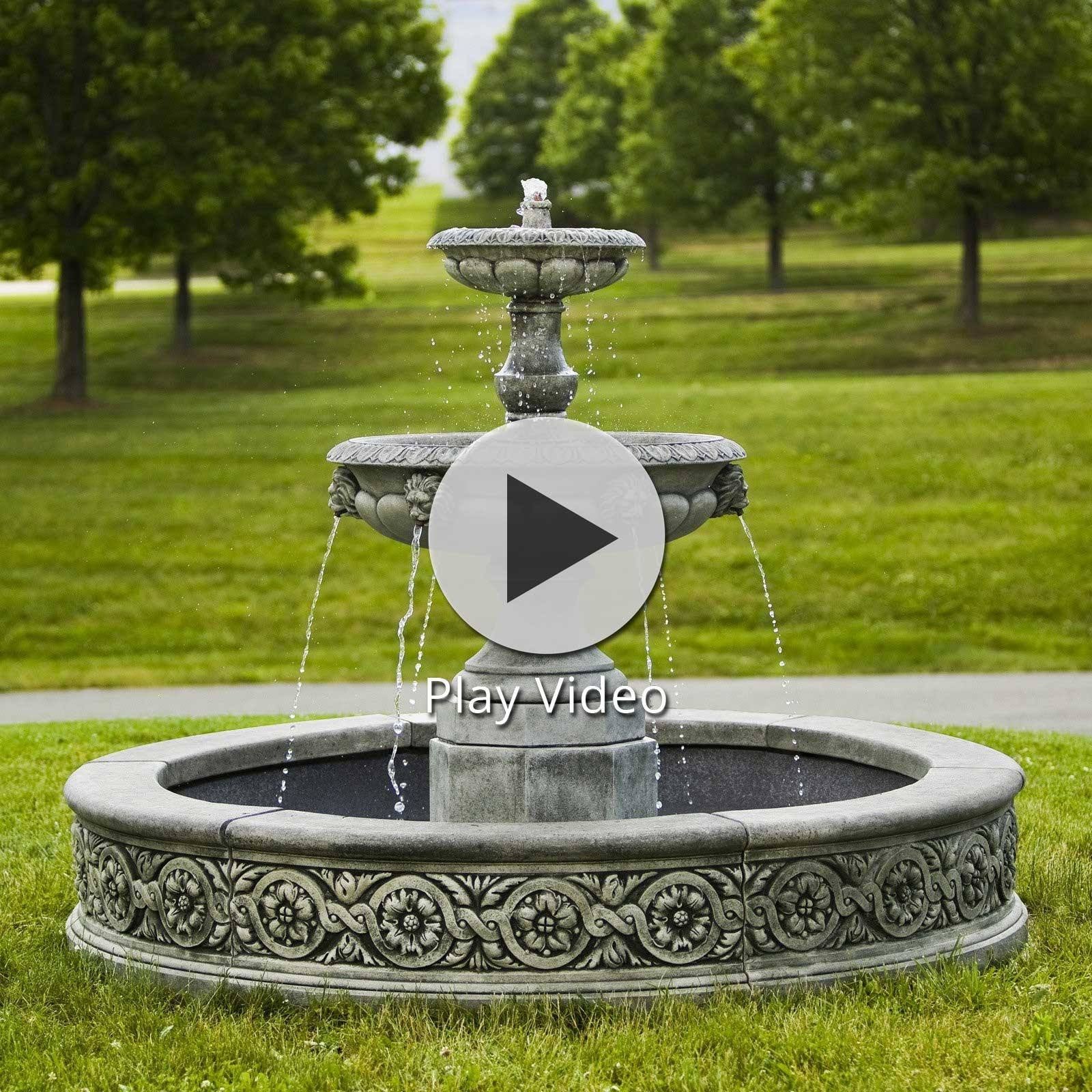 Parisienne Two Tier Outdoor Water Fountain - Thumbnail 2