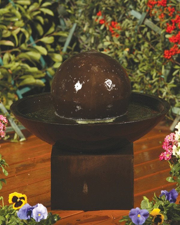 Small Wok With Pedestal Garden Water Fountain