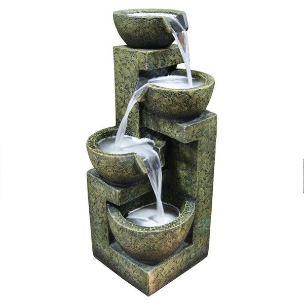Three Tier Stone Bowl Water Fountain