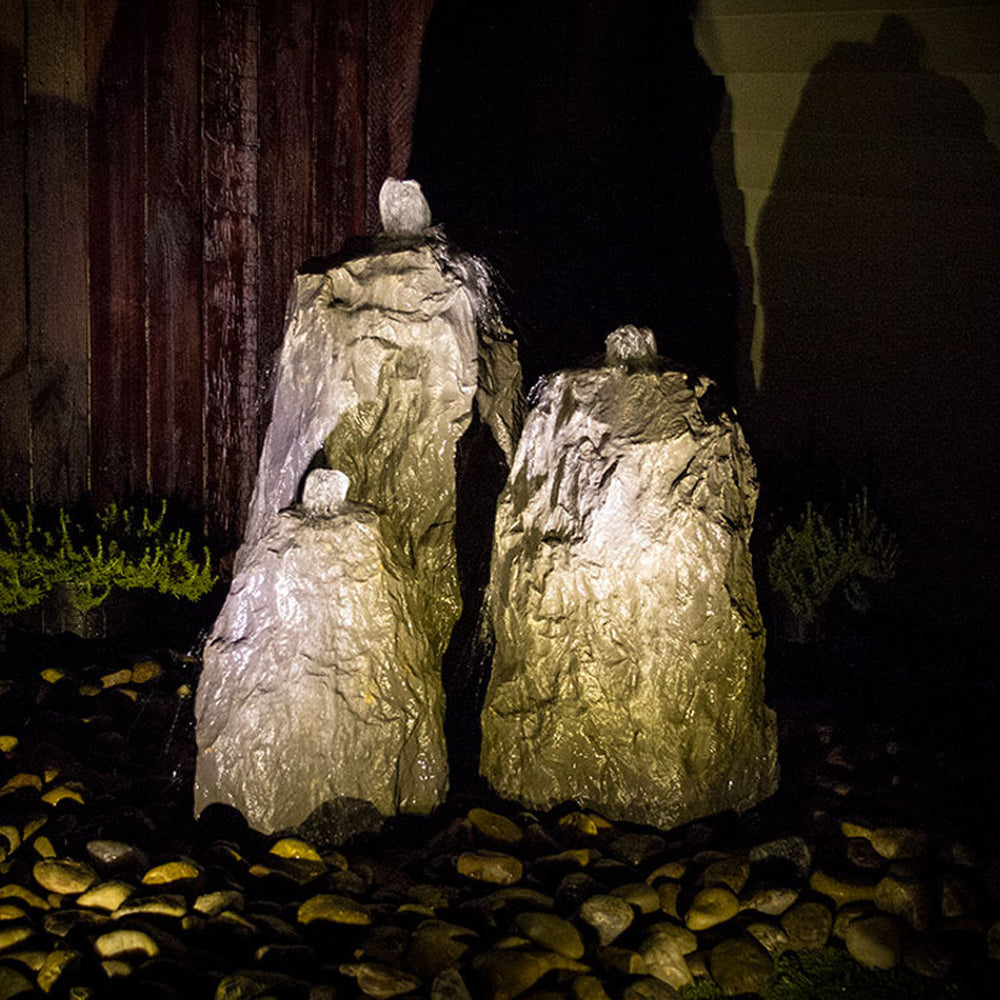 Triple Matterhorn Outdoor Fountain Rock