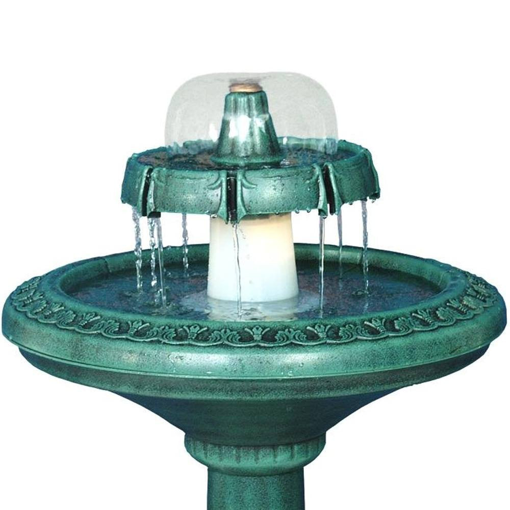 Two Tier Fountain With Light