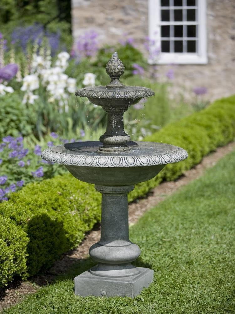 Williamsburg Pineapple 2 Tier Garden Water Fountain